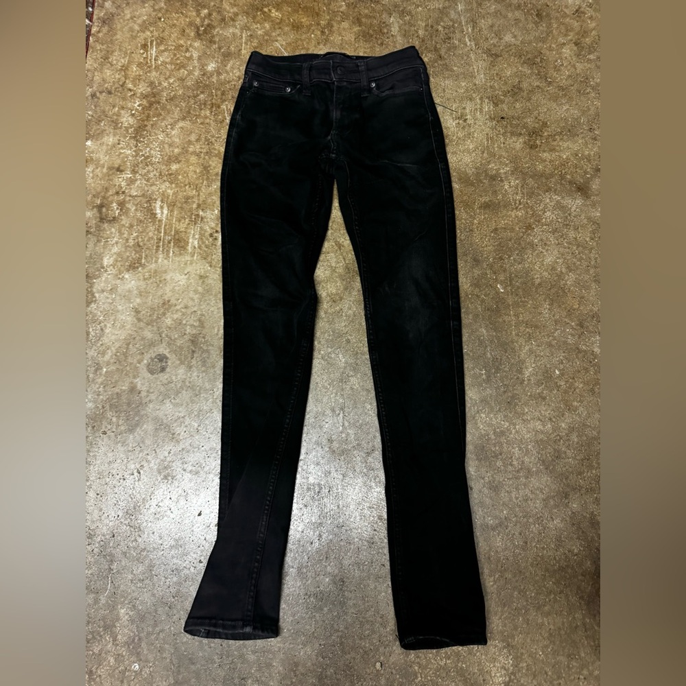 Hollister stacked skinny jeans black size 26W 30L women’s